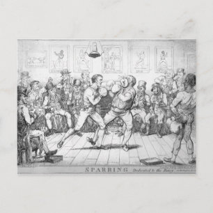 Carte Postale Sparring, 1817