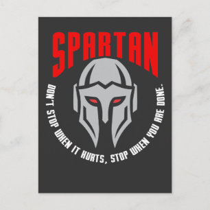 Carte Postale Spartan Warrior Fitness Fitness Fitness entraîneme