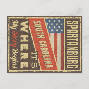 Carte Postale Spartanburg Caroline du Sud