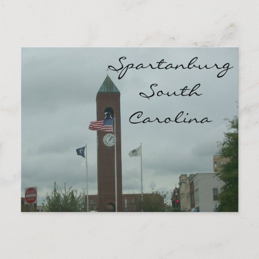 Carte postale Spartanburg, SC (Devant)