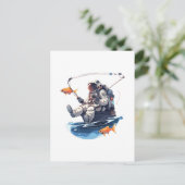 Carte Postale spationaute (Debout devant)