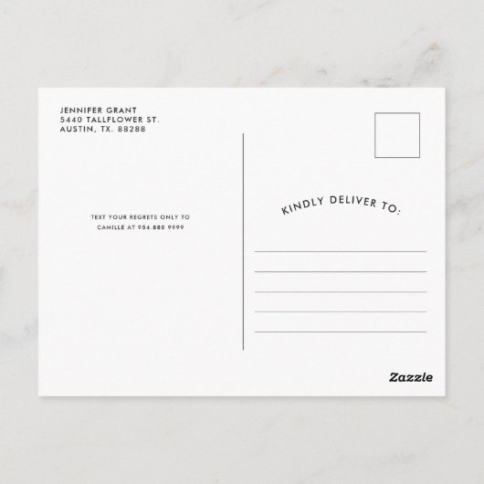 Carte Postale Spécial humour gobelet rouge pour célébration occa (Dos)