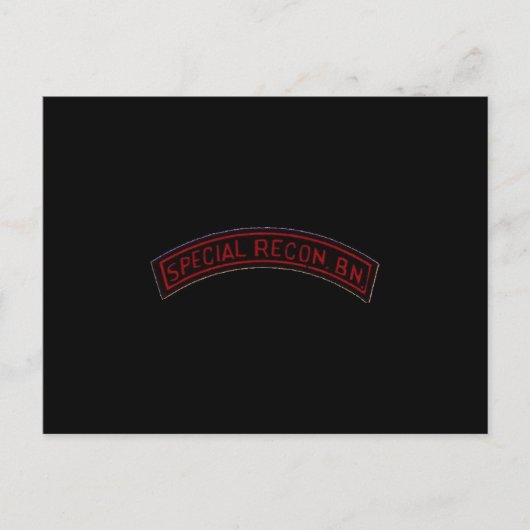 Carte Postale Spécial Recon BN (Devant)