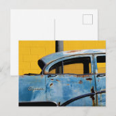 Carte Postale "Spécial" - Voiture américaine rouille (Devant / Derrière)