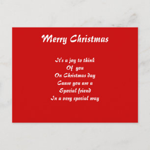 Carte postale spéciale