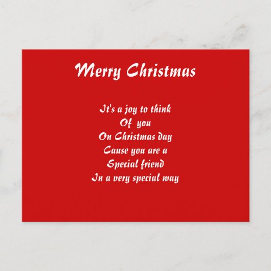 Carte postale spéciale (Devant)