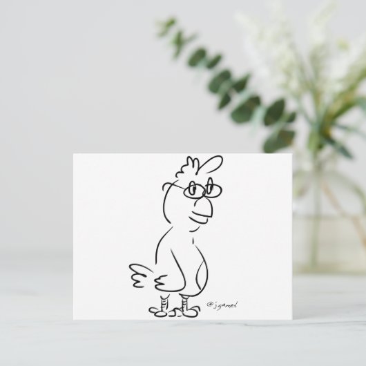 Carte Postale Spécifications du poulet (Debout devant)