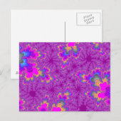 Carte Postale Speckle arc-en-ciel rose (Devant / Derrière)