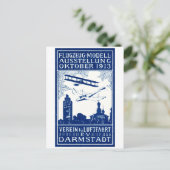 Carte Postale Spectacle aérien de Darmstadt 1913 (Debout devant)