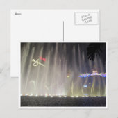 Carte Postale spectacle de la fontaine de macau (Devant / Derrière)