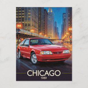 Carte Postale Spectacle de rue à Chicago dans les années quatre-