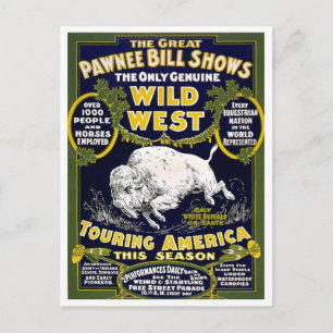 Carte Postale Spectacle du Far West, 1903