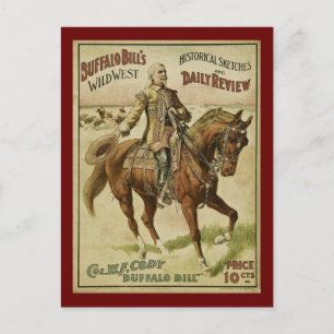 Carte Postale Spectacles quotidiens Buffalo Bill Wild West