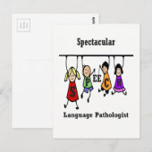 Carte Postale Spectaculaire orthophoniste-pédiatre (Devant / Derrière)