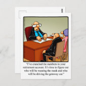 Carte postale "Spectickles" pour Humour de retrait (Devant / Derrière)