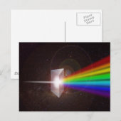 Carte Postale spectre de couleur de prisme (Devant / Derrière)