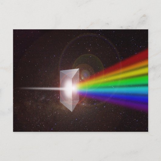 Carte Postale spectre de couleur de prisme (Devant)