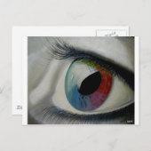 Carte Postale Spectre des Yeux (Devant / Derrière)