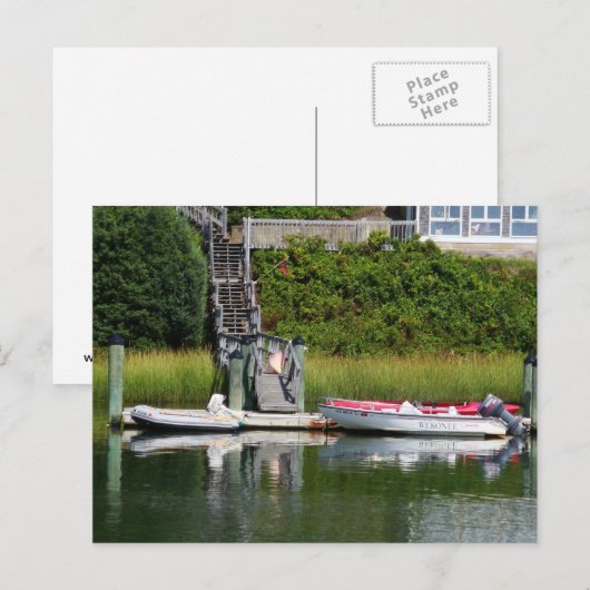 Carte Postale Speedboats, Cape Cod (Devant / Derrière)