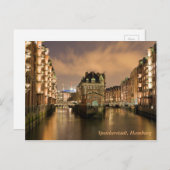 Carte Postale Speicherstadt, Hambourg (Devant / Derrière)