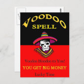 Carte Postale Spell Voodoo Big Money (Devant / Derrière)