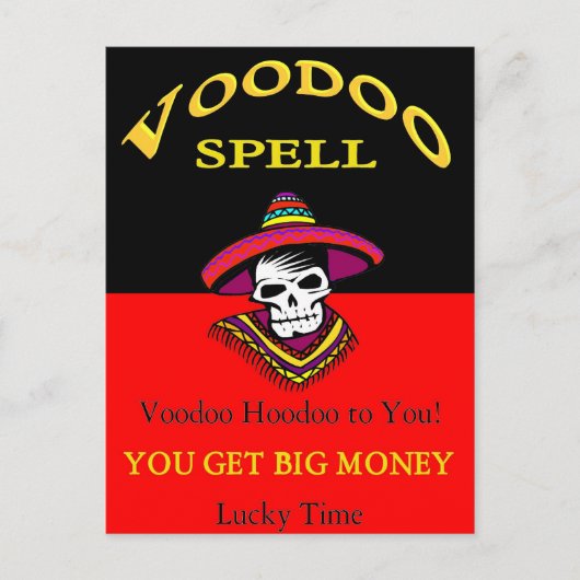 Carte Postale Spell Voodoo Big Money (Devant)