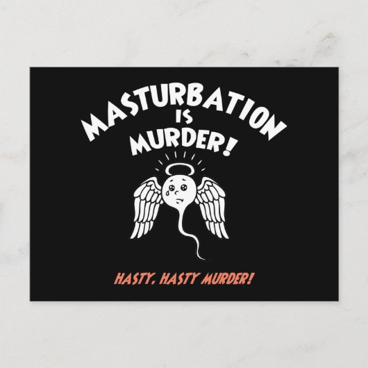 Carte Postale Spermicide ! Poignée rouge ! (Devant)