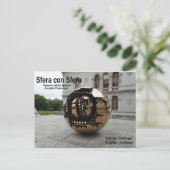 Carte Postale Sphère dans la sphère Dublin Irlande (Debout devant)