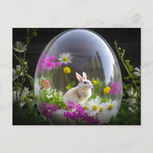 Carte Postale Sphère d'œuf de lapin (Devant)