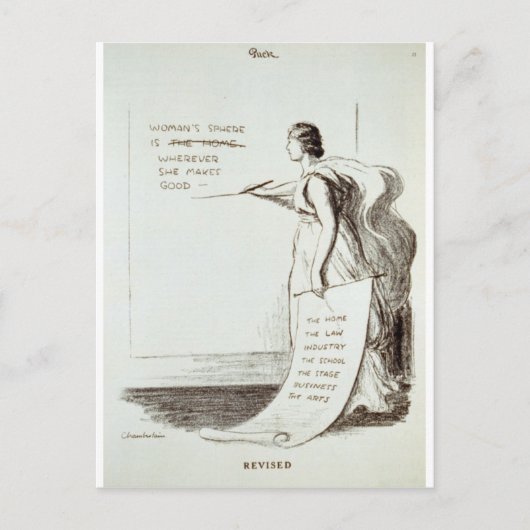 Carte Postale Sphère féminin révisé (Devant)