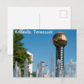 Carte Postale sphère solaire à knoxville tennessee (Devant / Derrière)