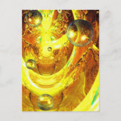 Carte Postale Sphères Abstraites numériques modernes (Devant)