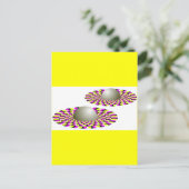 Carte Postale SphèresJaunesViolet (Debout devant)