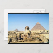 Carte Postale Sphinx et Pyramide (Devant / Derrière)