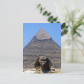 Carte Postale sphinx khafre pyramide (Debout devant)