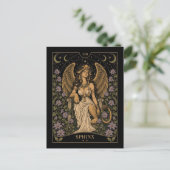 Carte Postale Sphinx, Tarot Art Étoilé (Debout devant)