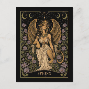 Carte Postale Sphinx, Tarot Art Étoilé