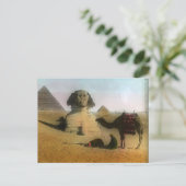 Carte postale Sphnix et Pyramide (Debout devant)