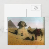 Carte postale Sphnix et Pyramide (Devant / Derrière)