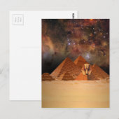 Carte Postale Sphynx antique dans l'espace (Devant / Derrière)