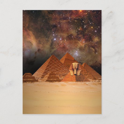 Carte Postale Sphynx antique dans l'espace (Devant)