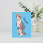 Carte Postale Sphynx cat (Debout devant)