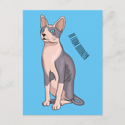 Carte Postale Sphynx cat (Devant)