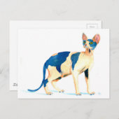 Carte Postale Sphynx Cat 5 (Devant / Derrière)