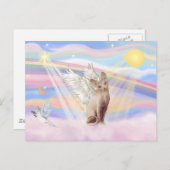 Carte Postale Sphynx Chat 1 - Nuages (Devant / Derrière)