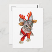 Carte Postale Sphynx chat T-shirt Grocery Poster (Devant / Derrière)