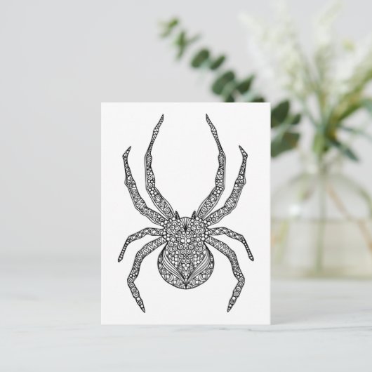 Carte Postale Spider Doodle (Debout devant)