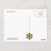 Carte Postale SPIDER ET WEB Gris Agate Noir (Dos)