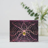 Carte Postale SPIDER ET WEB Jaune Topaz Noir (Debout devant)