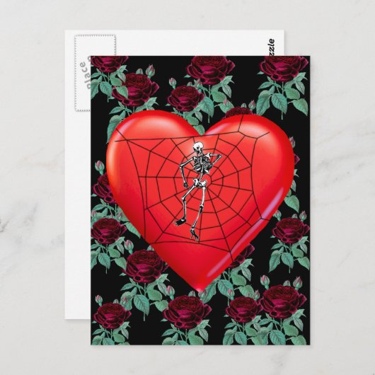 Carte Postale Spider Heart (Devant / Derrière)